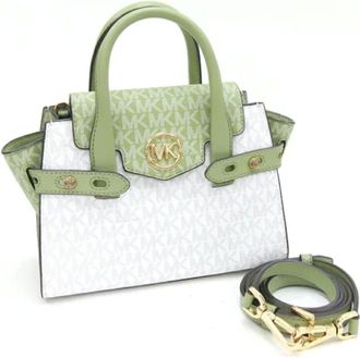 Michael Kors Pre-owned Handbags, female, White, Size: ONE SIZE Pre-owned Leather handbags