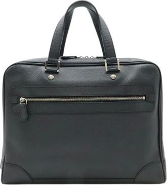 Louis Vuitton Pre-owned Handbags, male, Black, Size: ONE SIZE Pre-owned Igor Taiga Briefcase