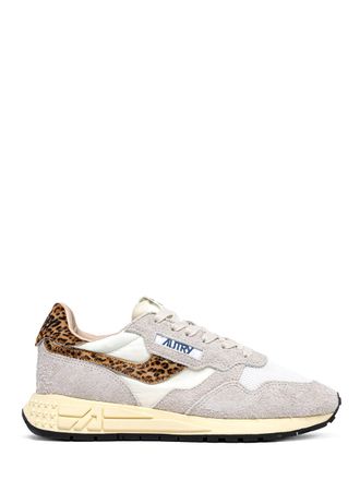 Autry Reelwind Low Sneakers with Leopard Print Accents