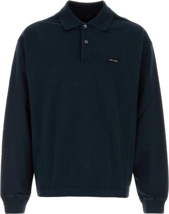 Prada Dark Navy Logo Polo