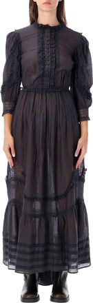 Fortela Detailed Caftano Long Dress