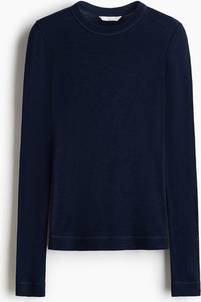 H&M Feinstrick-Shirt aus Wolle - Blue