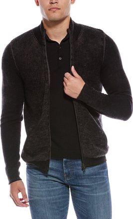 Autumn Cashmere Wool & Cashmere-Blend Mock Neck Cardigan