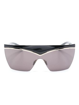 Saint Laurent Eyewear Occhiali a maschera - Nero