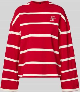 Tommy Hilfiger Relaxed Fit Sweatshirt aus Baumwoll-Mix in Rot, Gr&ouml;&szlig;e XXL