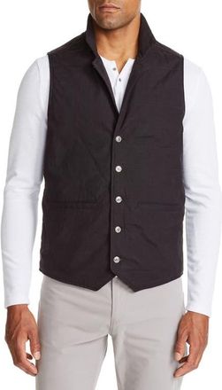 W.R.K Malta Slim Fit Quilted Button-Up Vest in Black at Nordstrom, Size Xx-Large