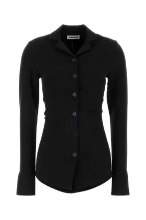 Jil Sander Black Jersey Shirt