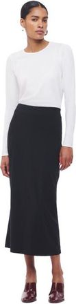 Another Tomorrow Long Sleeve Fitted Tee | White at Nordstrom, Size X-Large