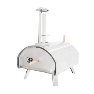 MonsterShop Fresh Grills Extra Large Premium Outdoor Pizza Oven in Silver