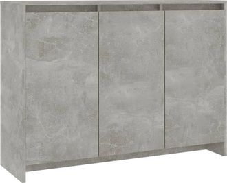 vidaXL Aparador De Madera Contrachapada Gris Hormig&oacute;n 102x33x75 Cm Vidaxl