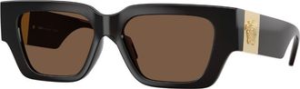 Versace VE4497U 554373 Womens Sunglasses Brown Size 53