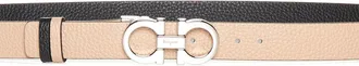 Ferragamo Womens Belt Gancini Pink Calfskin Calf Leather