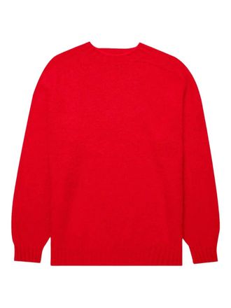 Sunspel ribbed-knit sweater - Rood