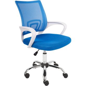 Beliani Beliani - Silla De Oficina Escritorio Giratoria Con Altura Regulable Azul Solid