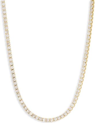 Electric Picks Anna 14K Gold Plated Cubic Zirconia Tennis Necklace at Nordstrom Rack