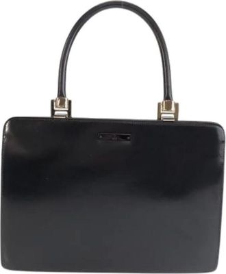 Gucci Pre-owned Handbags, female, Black, Size: ONE SIZE Pre-owned Leather Handbag