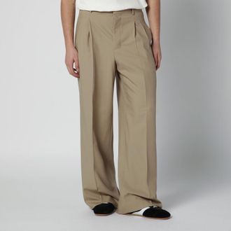 Ami Beige wool trousers