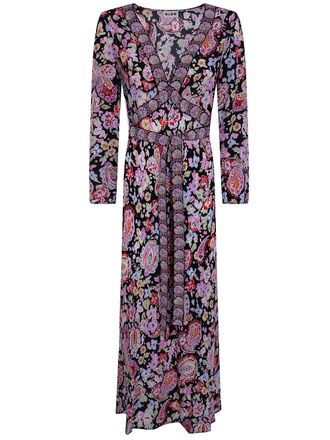 Rixo Tania Dress Cara Floral Black