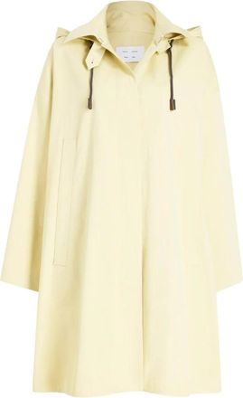Proenza Schouler Camryn Trenchcoat met Capuchon - Dames - Parka Jassen - Geel - S - Katoen - Jassen
