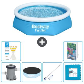 Bestway Piscina Bestway Fast Set Redonda - 244x61 Cm - 7-piezas S191