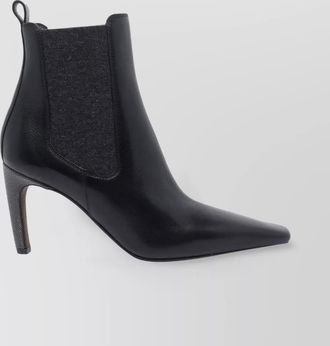 Brunello Cucinelli leather ankle boots