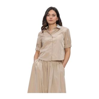 Ibana Bonnie Top - Dames - Blouses & Shirts - Beige - Maat: S Linnen