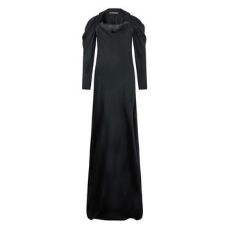 Alberta Ferretti Kleedjes, Dames, Zwart, XL, Maxi Jurk
