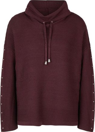 Doris Streich Rib Knit Pullover 246105 - Heren - Coltruien - Rood - XL - Truien & Vesten