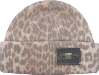 Ganni Leopard Hat