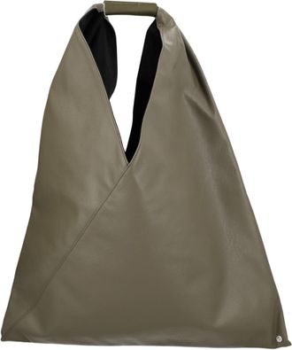 Maison Margiela Brown Folded Triangular Leather Tote Bag