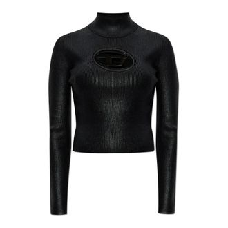 Diesel Top M-Valari-Tn - Dames - Coltruien - Zwart - L - Truien & Vesten