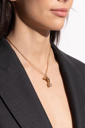 Ferragamo Necklace With Pendant, Womens, Gold