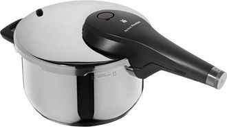 WMF Perfect Premium One Pot, Pentola a Pressione in Acciaio Inox 18/10, per Gas e Induzione,3 in 1, Risultati Rapidi, Facile da Aprire, Indicatore di