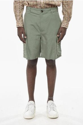 Loewe High-Waist Cargo Bermuda Shorts size 48
