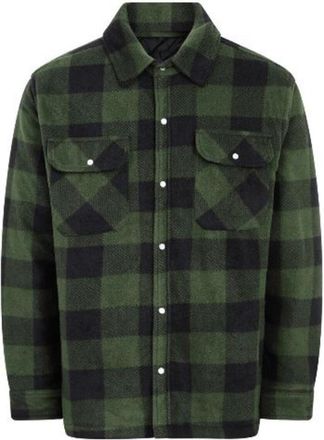 Champion Mens Kinross Fleece Padded Lumberjack Style Shirt Green S