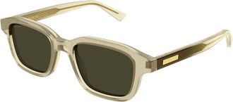 Gucci Gg 2247S Zonnebril - Heren - Zonnebrillen - Beige - 49 MM - Nylon - Accessoires
