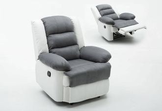 Habitat et Jardin Habitat Et Jardin - Sill&oacute;n Relax buckingham - Blanco / Gris Claro