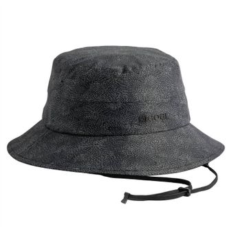 Coal Mens Banks Adjustable Bucket Hat In Micro Texture Grey