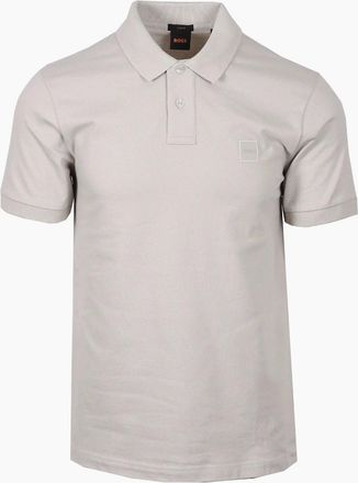 HUGO BOSS Mens Boss Orange PASSENGER Polo Shirt Grey - Size: 38