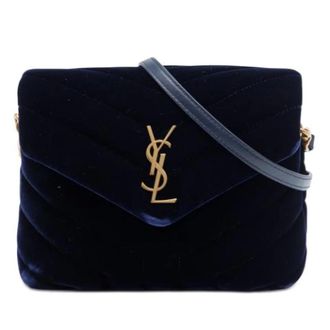 Saint Laurent Pre-owned Loulou Crossbody Bag - Dames - Pre-owned - Blauw - Maat: ONE Size