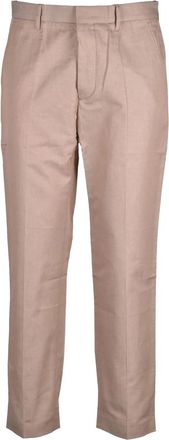 Hindustrie Hindustrie Beige Cotton Linen Trousers
