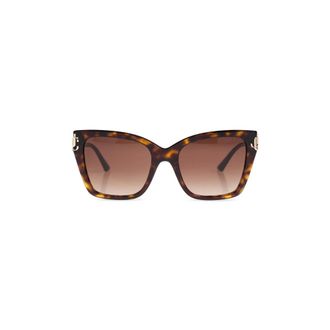 Jimmy Choo London Sunglasses, female, Brown, Size: 54 MM Squared Sunglasses