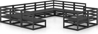 vidaXL 11 Piece Garden Lounge Set Solid Pinewood vidaXL