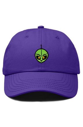 Dalix Duder Alien Dad Cap in Purple at Nordstrom