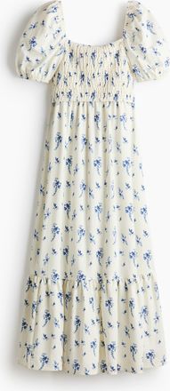 H&M MAMA Stillkleid mit Puff&auml;rmeln - White