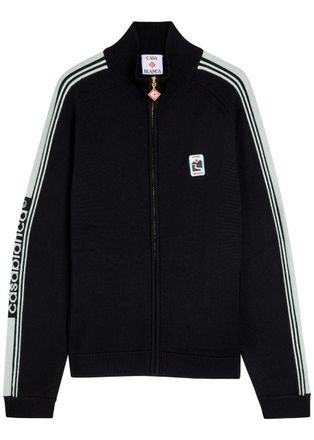 Casablanca Casablanca Merino Knit Track Jacket - Black - S