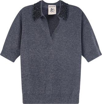 Semicouture Polo Margy - Dames - Polos - Grijs - M - Tops