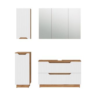 Vicco Conjunto De Muebles De Ba&ntilde;o Lotta, Blanco, 4 Piezas, Vicco
