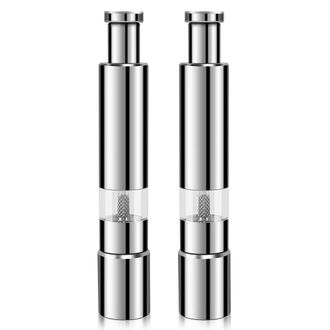 OEM Molinillo De Sal Y Pimienta, Molinillo De Sal Y Pimienta De Acero Inoxidable, Juego De 2 Molinillos De Sal Y Pimienta Duraderos