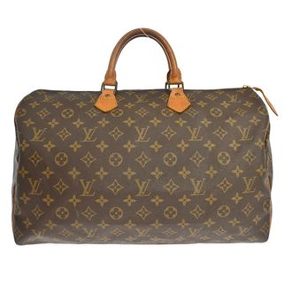 Louis Vuitton Speedy Handbag Monogram Canvas Brown Canvas Handbag (Pre-Owned)